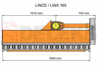 Mulčovač DELEKS LINCE-SP165 (pro traktor 25-45 HP)
