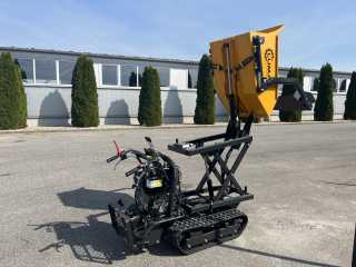 Pásový minidumper LUMAG MD-500H-PRO/HTS - zvýšené vyklápění, lopata
