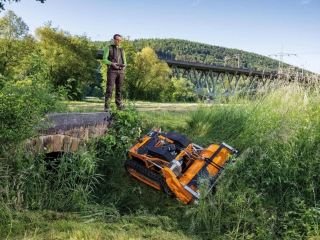 Dálkově ovládaná mulčovací sekačka AS MOTOR AS 1000 OVIS RC