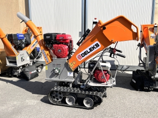 Benzínový štěpkovač a minidumper DELEKS DK-800-GREEN-BS