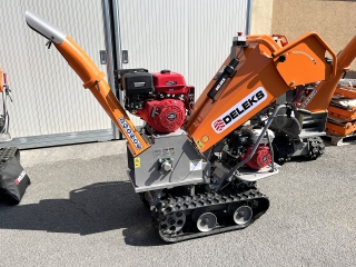 Benzínový štěpkovač a minidumper DELEKS DK-800-GREEN-BS