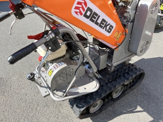 Benzínový štěpkovač a minidumper DELEKS DK-800-GREEN-BS