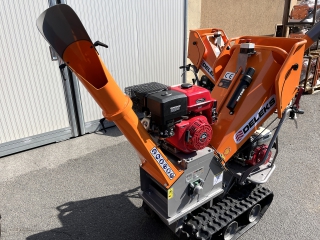 Benzínový štěpkovač a minidumper DELEKS DK-800-GREEN-BS