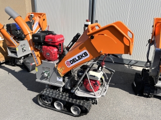 Benzínový štěpkovač a minidumper DELEKS DK-800-GREEN-BS