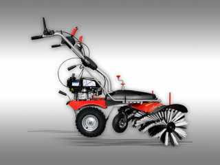Zametač JANSEN MKB-500B&S s pluhem a sběrnou nádobou