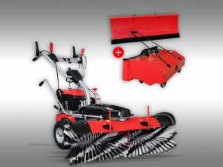 Zametač JANSEN MKB-500E s pluhem, sběrnou nádobou a elektrickým startérem