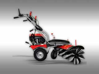 Zametač JANSEN MKB-500E s pluhem, sběrnou nádobou a elektrickým startérem