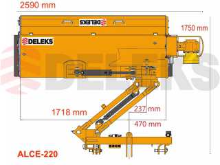 Příkopový mulčovač DELEKS ALCE-220 (pro traktor 80-110 HP)