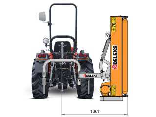 Příkopový mulčovač DELEKS VOLPE-165 (pro traktor 35-55 HP)