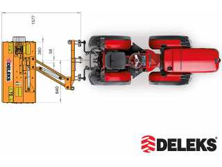 Příkopový mulčovač DELEKS VOLPE-100 (pro traktor 20-45 HP)