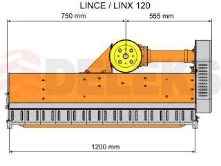 Mulčovač DELEKS LINCE-SP120 (pro traktor 16-40 HP)