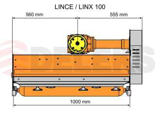 Mulčovač DELEKS LINCE-100 (pro traktor 14-40 HP)