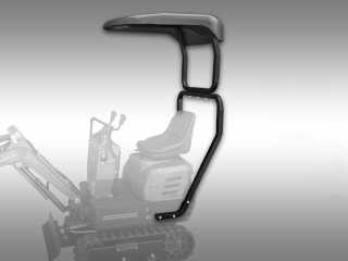 Střecha pro minibagr JANSEN MB-500