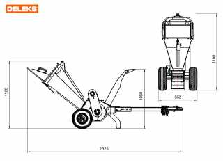 Benzínový štěpkovač DELEKS DK-500-B&S
