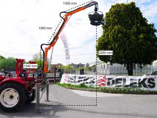Hydraulický lesní jeřáb, hydraulická ruka DELEKS CRAB-3000