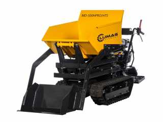 Pásový minidumper LUMAG MD-500H-PRO/HTS - zvýšené vyklápění, lopata