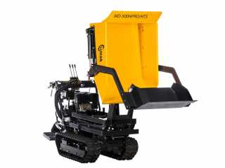 Pásový minidumper LUMAG MD-500H-PRO/HTS - zvýšené vyklápění, lopata