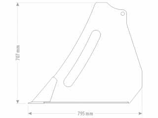 Lžíce FK Machinery STANDARD 120 - 240 cm