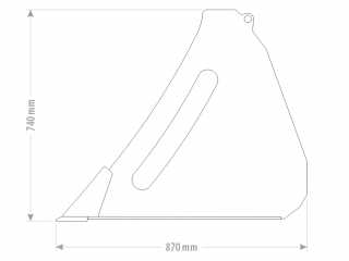 Lžíce FK Machinery VOLUME 120 - 240 cm