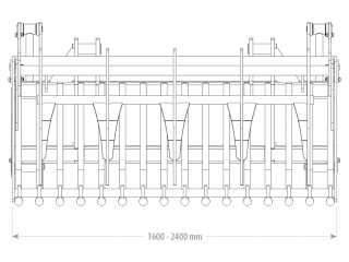 Lžíce na kameny s drapákem FK Machinery MSBSG 160 - 240 cm