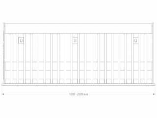 Lžíce na kořenovou zeleninu FK Machinery MINI SPB 120 - 220 cm