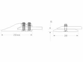 Těžká objemová lžíce FK Machinery XLHBS-C 160 - 260 cm