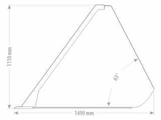 Těžká objemová lžíce FK Machinery XLHBS-C 160 - 260 cm
