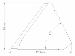 Hladká lžíce na obiloviny FK Machinery MINI XLLBC-A 140 - 240 cm