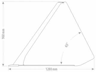 Hladká lžíce na obiloviny FK Machinery STANDARD XLLBC-B 140 - 240 cm