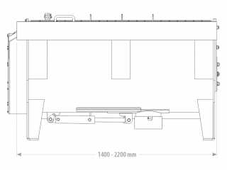Míchací lžíce, míchač betonu FK MACHINERY UCMB 140 - 220 cm