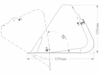Lžíce se zvýšeným výsypem FK Machinery MAXI XLHTB / XLHTBB 160 - 260 cm