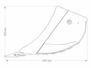 Výkopová lžíce na rypadlo FK Machinery EBI 12 - 14 T / 800 - 1200 mm