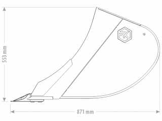 Perforovaná výkopová lžíce FK Machinery EED 3,5 - 5 T / 300 - 800 mm