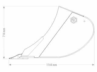 Perforovaná výkopová lžíce FK Machinery EEG 8,5 - 10 T / 300 - 1000 mm