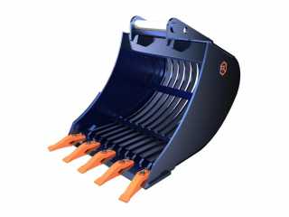 Perforovaná výkopová lžíce FK Machinery EEG 8,5 - 10 T / 300 - 1000 mm