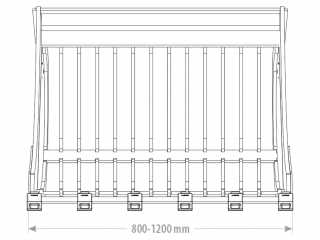 Perforovaná výkopová lžíce FK Machinery EEH 10 - 12 T / 800 - 1200 mm