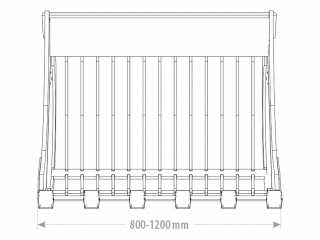 Perforovaná výkopová lžíce FK Machinery EEI 12 - 14 T / 800 - 1200 mm