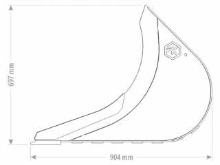 Úzká lžíce na rypadlo FK Machinery EKE 5 - 6 T / 300 - 500 mm