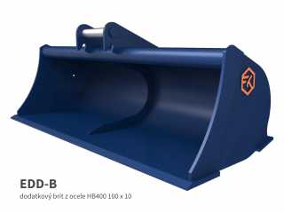 Příkopová lžíce na bagr FK Machinery EDD/EDD-B 3,5 - 5 T / 1000 - 1600 mm
