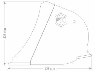 Příkopová lžíce na rypadlo FK Machinery EDE / EDE-B 5 - 6 T / 1000 - 1600 mm