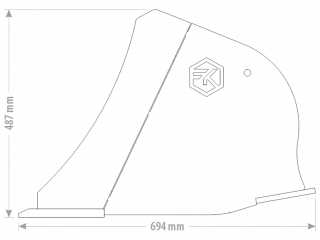 Příkopová lžíce na rypadlo FK Machinery EDG/EDG-B 8,5 - 10 T / 1500 - 1800 mm
