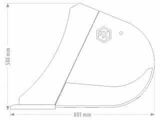 Příkopová lžíce na rypadlo FK Machinery EDI/EDI-B 12 - 14 T / 1800 - 2000 mm