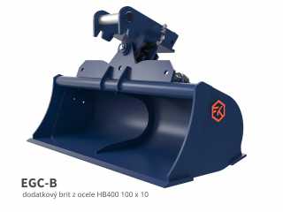 Polohovatelná příkopová lžíce FK Machinery EGC / EGC-B 2,6 - 3,5 T / 1000 - 1600 mm
