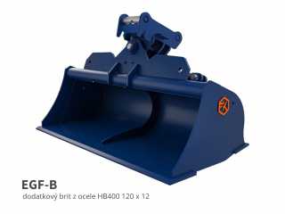 Polohovatelná příkopová lžíce FK Machinery EGF/EGF-B 6 - 8,5 T / 1400 - 1800 mm