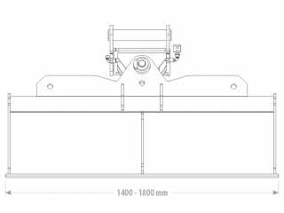Polohovatelná příkopová lžíce FK Machinery EGF/EGF-B 6 - 8,5 T / 1400 - 1800 mm