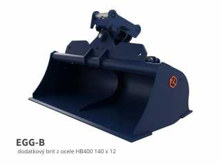 Polohovatelná příkopová lžíce FK Machinery EGG/EGG-B 8,5 - 10 T / 1500 - 1800 mm