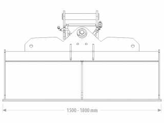Polohovatelná příkopová lžíce FK Machinery EGG/EGG-B 8,5 - 10 T / 1500 - 1800 mm