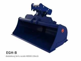 Polohovatelná příkopová lžíce FK Machinery EGH / EGH-B 10 - 12 T / 1600 - 1800 mm