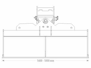 Polohovatelná příkopová lžíce FK Machinery EGH / EGH-B 10 - 12 T / 1600 - 1800 mm