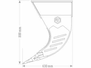 Rozrývací hák na rypadlo FK Machinery EFD 6 - 12 T